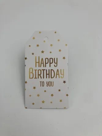 Happy Birthday 8,8x5 см